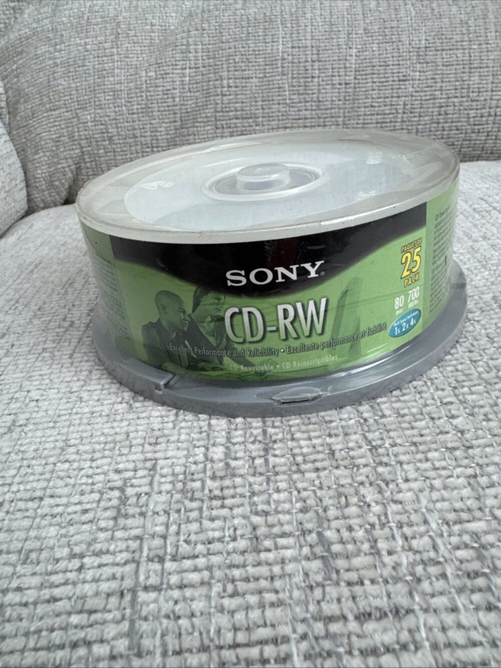 Sony CD-RW Rewritable Discs 25 Pack 700MB 80 Min 1x-4x New Sealed